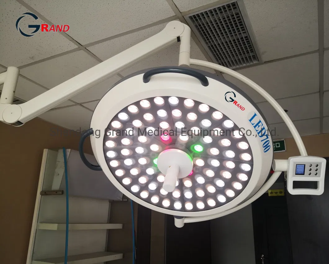 Discount Factory Mobile Ceiling LED Light Shadowless Operating Lamp High Light Intensity Surgical Lamp with Large Illumination Long Life Surgical Instrument