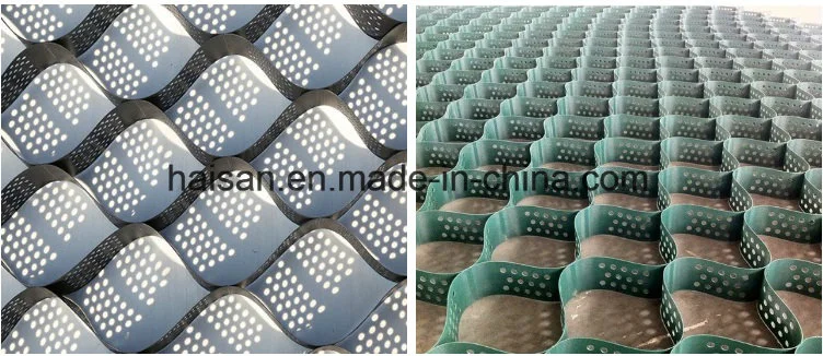 China Geocell Supplier Selling 1mm Honeycomb Cell Guard Wall for Gravity by Filling Sand, Gravel and Soil