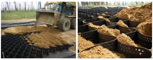 HDPE Geocell for Soil Reinforcement Soft Soil Foundation and Steep Slope Protection