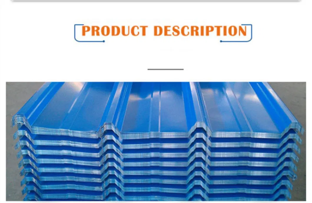Factory SGCC/Sgch/Dx51d+Z 0.28mm 0.22mm 0.23mm 0.25mm Thickness Metal Prepainted Galvanized Galvalume Color Coated PPGI PPGL Corrugated Gi Zinc Roofing Sheet