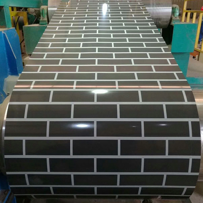 Bis Certificat Factory Prepainted Galvanised Steel White Black Red Wooden Color Coated 0.12-6.0mm Thickness PPGL PPGI Coil