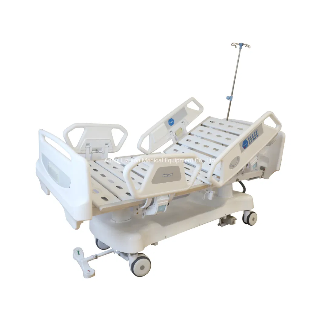 Mn-Eb002 Deluxe ICU Hospital Bed Pedal Central Brake Seven Motor Function Electric Hospital Medical Bed