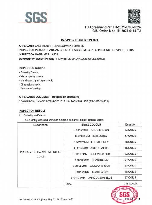 Bis China G90 G550 Az150 Zinc Alume Hot-DIP Al-Zn Coated Galvanized/Galvalume Steel Coil