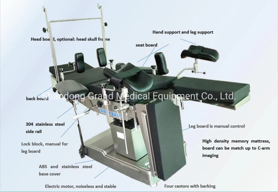 Factory Sample Convenient Integrated Medical Operation Room Operating Table Electric Hydraulic C Arm Surgical Table Special Imaging Operating Table