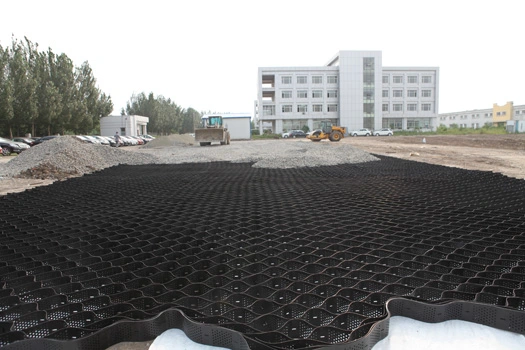 China Plastic Core Gravel Stabilization Grid Geocell Price with Textured Smooth Surface