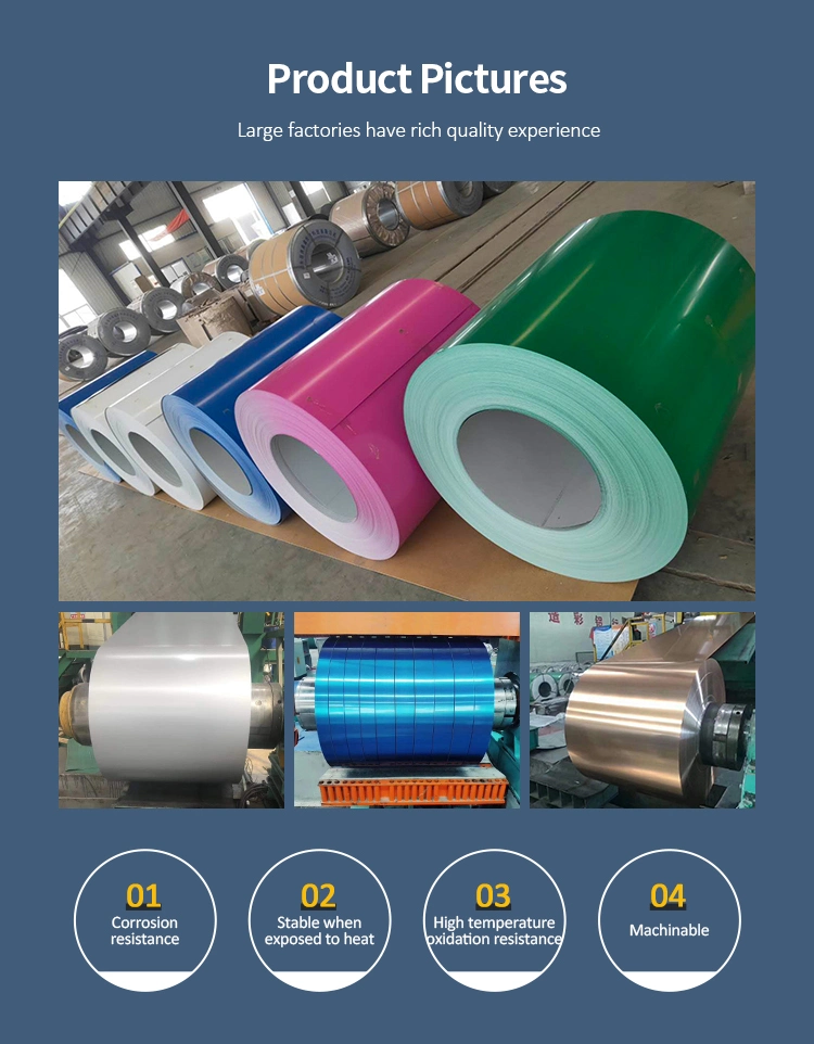 SGCC/CGCC/Tdc51dzm/Tdc52dts350gd/Ts550 Factory Production of PPGI Steel Coil Color Coating Prepainted Galvanized Steel Coil PPGI / PPGL for Roofing Sheet