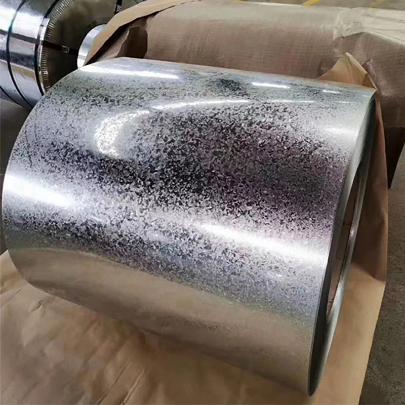 Factory Coating Building Materials SGCC Dx51d Dx52D Dx53D Gi Roll Galvanised Metal Coils Z40 Coating Big Spangle Hot Dipped Zinc Coated Galvanized Steel Coil