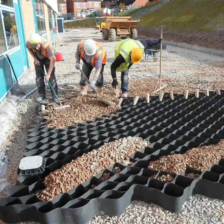HDPE/Gravel Grid/Material/System/Driveway/Textured Geocell for High Quality Road Reinforcement Grass Net Paving