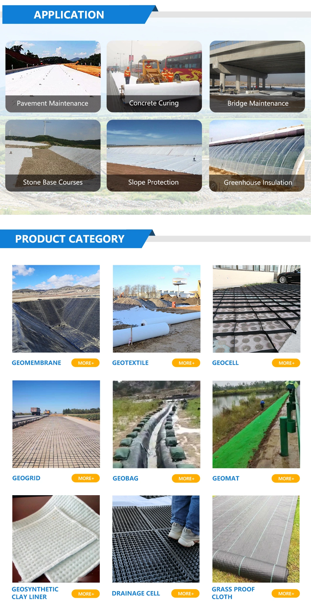 PP Geotextile Fabric for Flood Protection Erosion Control