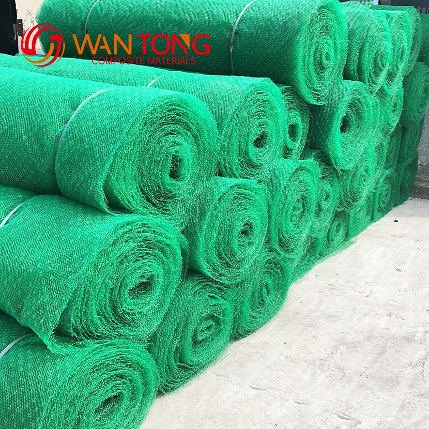 High Quality 3D Erosion Control Landscape Greening Grass Plastic Mat Geomat for Slope Greening Protection