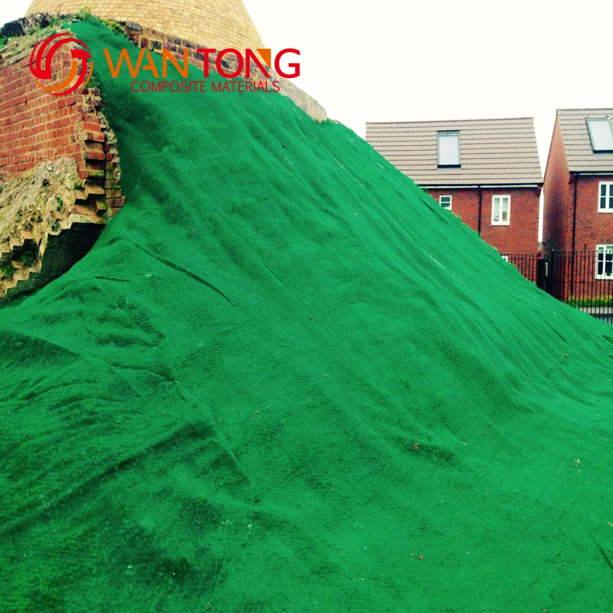 High Quality 3D Erosion Control Landscape Greening Grass Plastic Mat Geomat for Slope Greening Protection