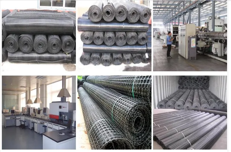 Manufacturer Soil Stabilization 150 Kn Biaxial Polyester Geogrid