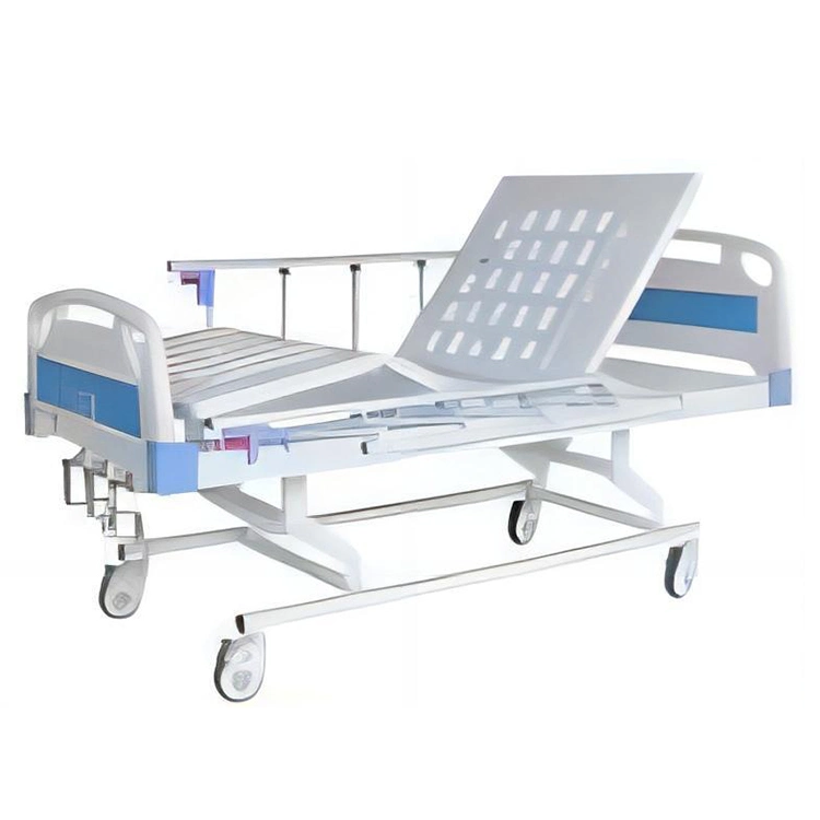 Btn0422 China Medical Furniture Manufacturer Cheap Price Clinic Patient Three-Function 3 Crank Manual Hospital Bed for Sale