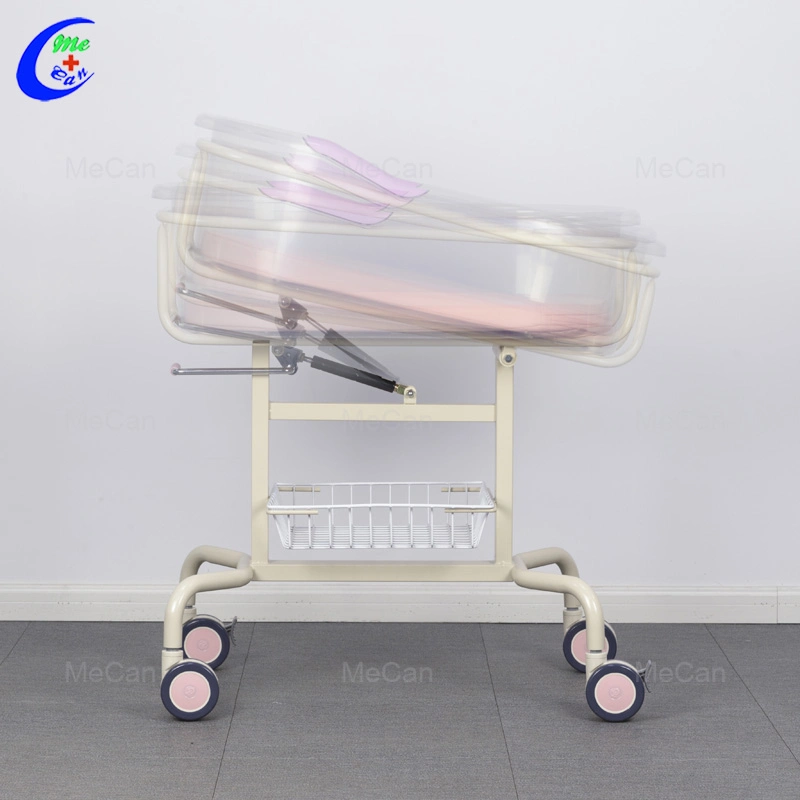 ABS Baby Cart Crib Basin Angle Adjusting Handle Hospital Infant Baby Bed