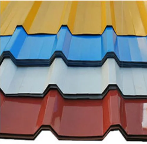 Asia Steel Color Coated Cheap Metal Zinc PPGI Corrugated Steel Roofing Sheet with Prime Quality
