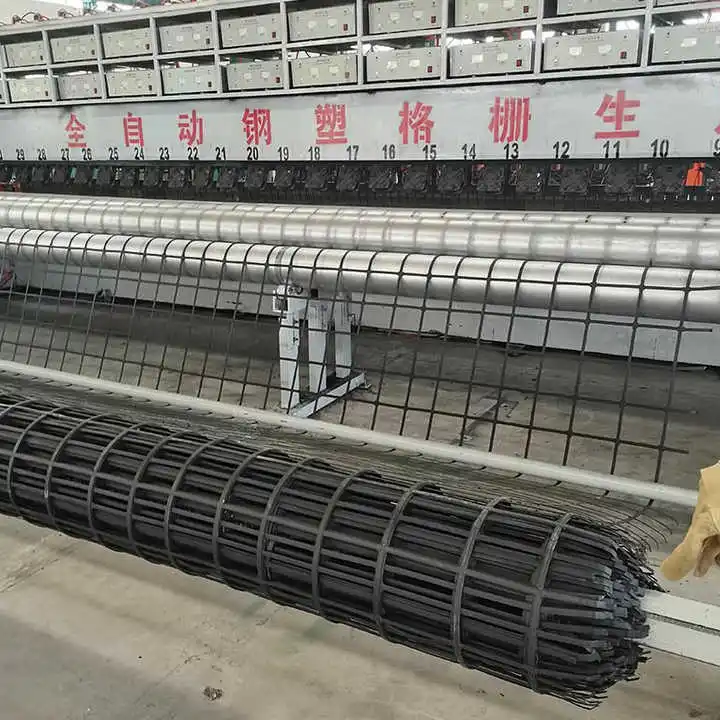 Steel Plastic Glass Fiber Unidirectional and Bidirectional Plastic Geogrid for Construction Site
