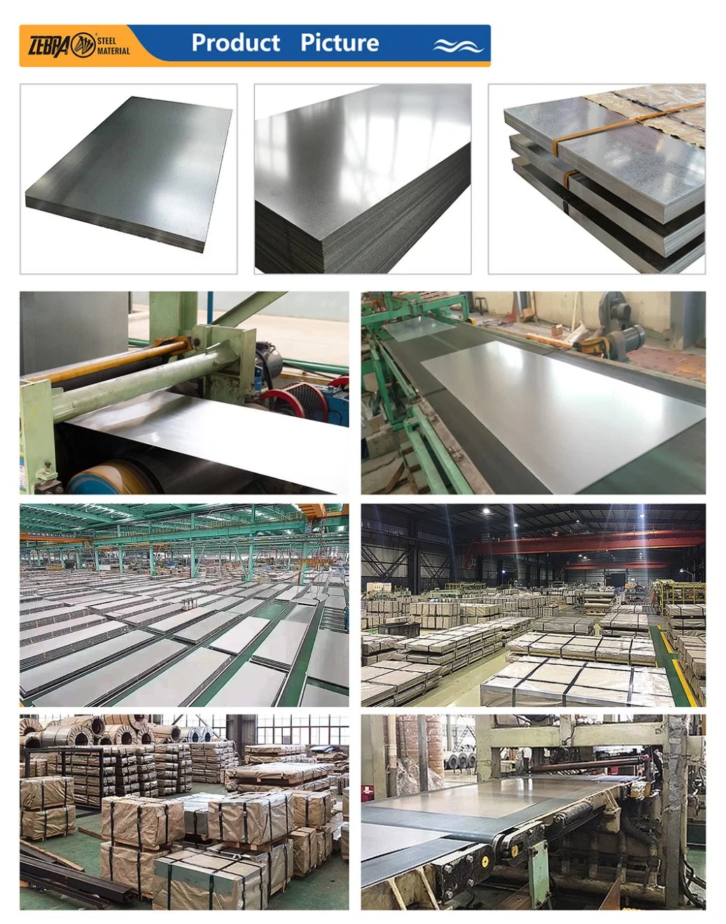 JIS ISO Galvanized Steel Sheets/Flat Roofing Sheet/Gi Steel Plate