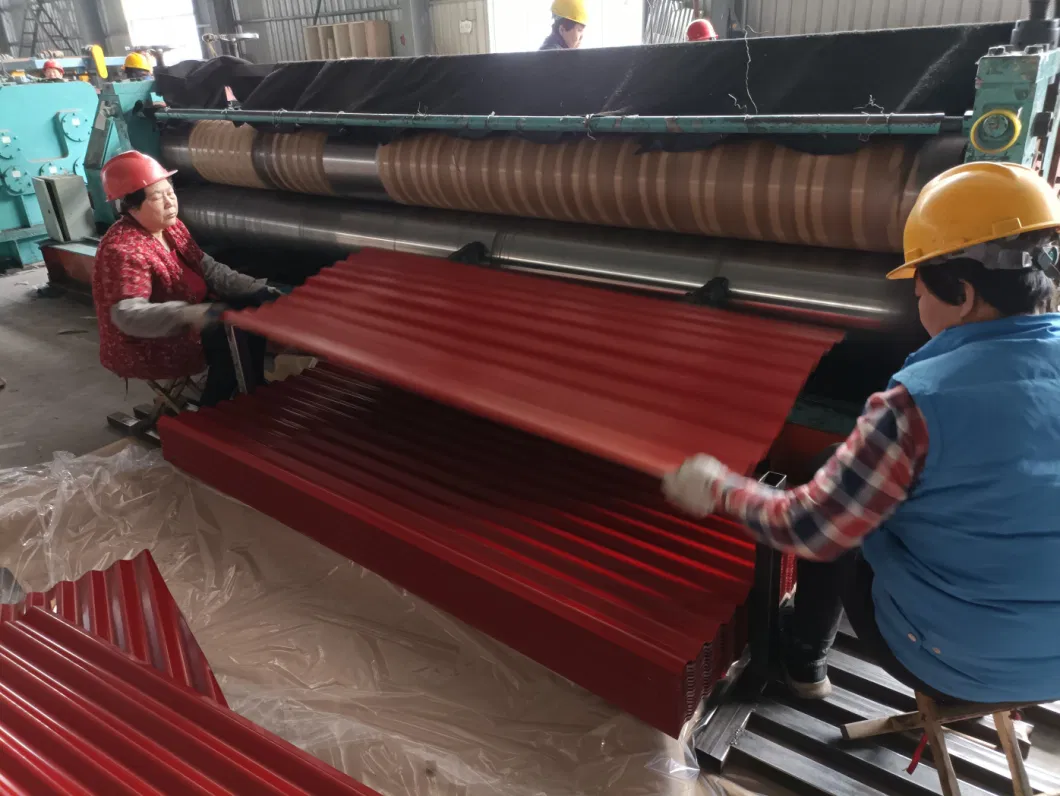 Pattern/Building Material PPGI Sheet Color Coated Galvanized Steel Corrugated Roofing Sheet