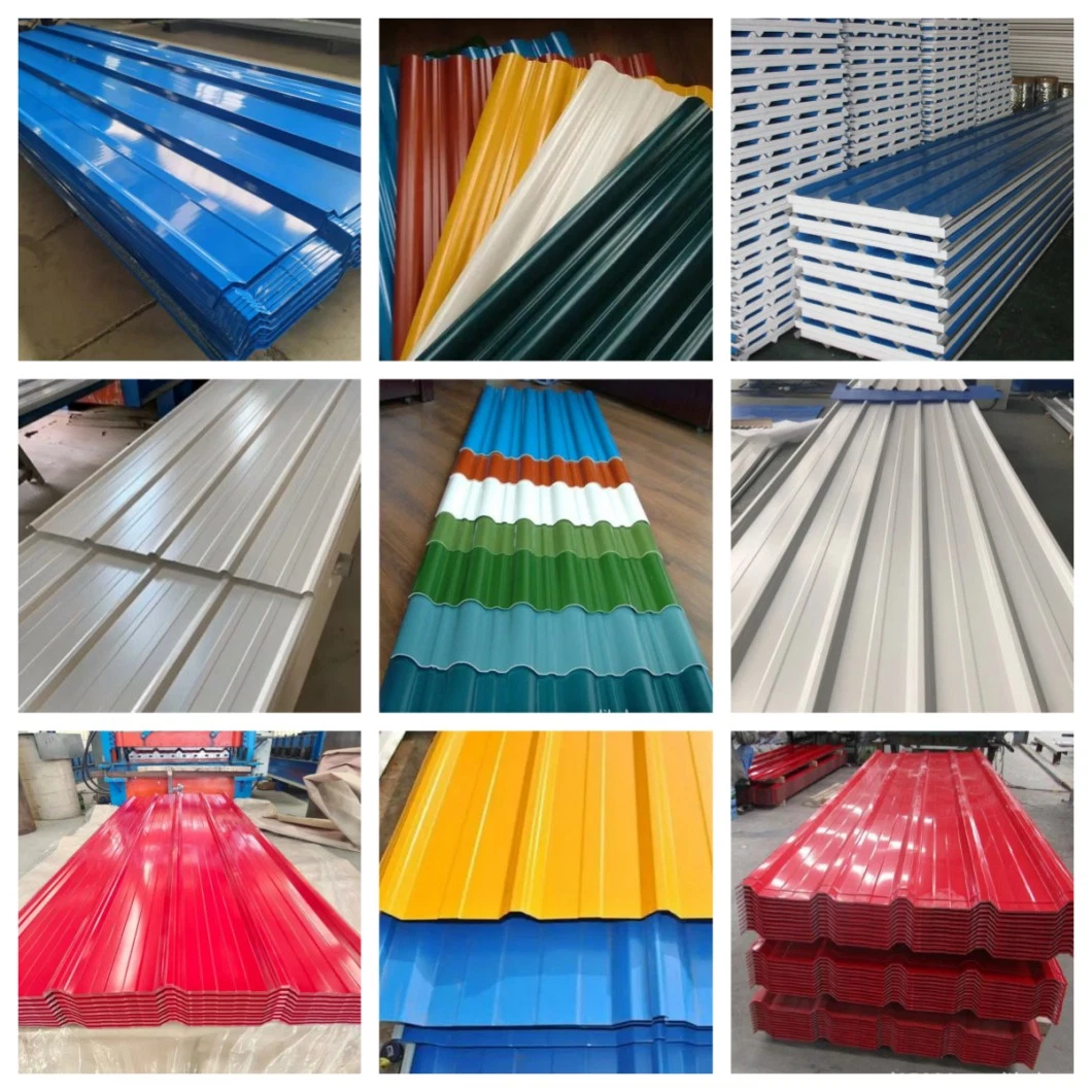 Metal Sheet Dx51d Dx52D Prime Quality Color Coated Corrugated Board PPGI PPGL Roofing Coil Sheet Corrugated Steel Sheet