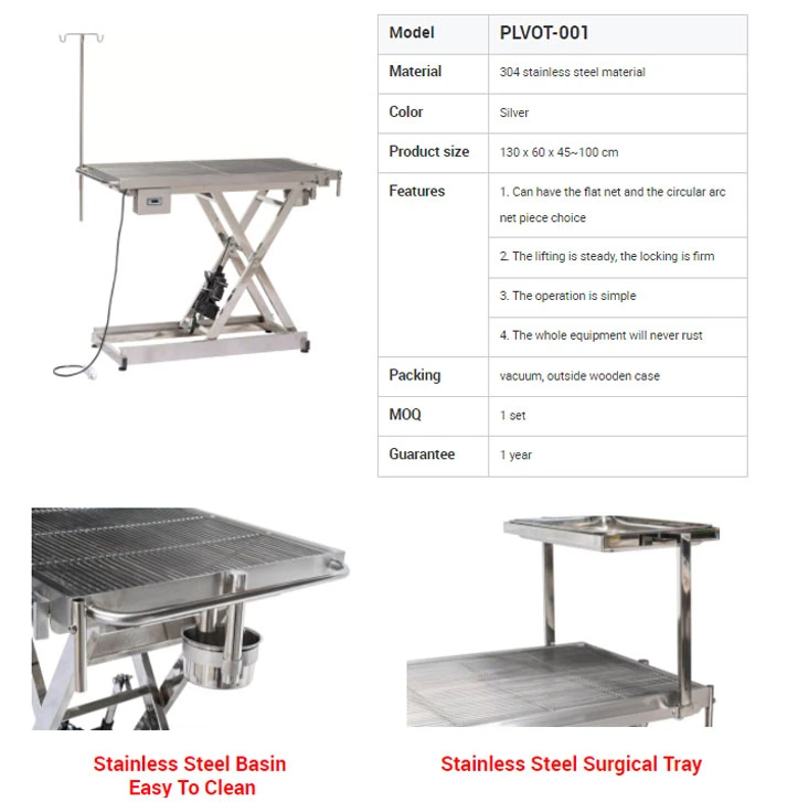 Factory Supply Luxury Electric Medical Table Veterinary Animal Operating Table