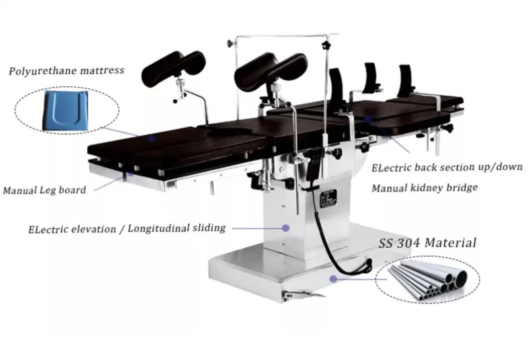 Fy503A Electric Operating Table Hospital Bed Operating Room Table