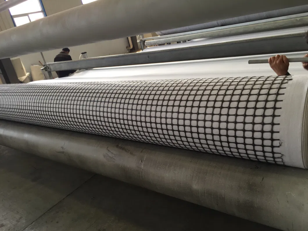 Road Reinforcement Material Non Woven Geotextile Compond with PP Geogrid