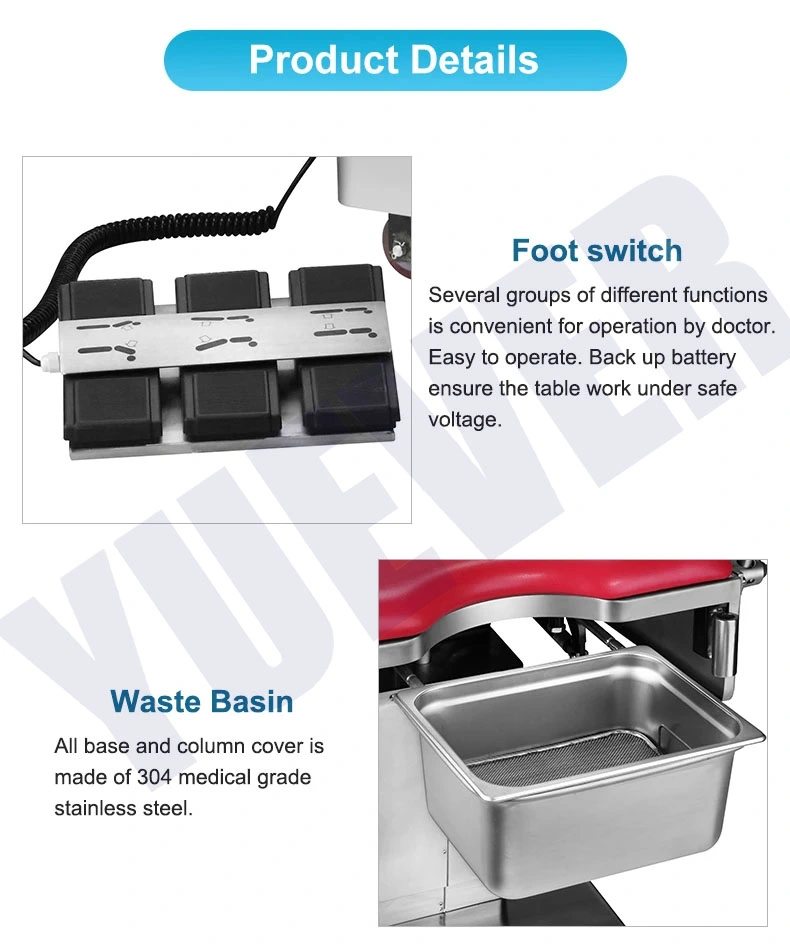 Hospital Furtuniture Electric Gynecological Examination Table Obstetric Medical Gynecology Table