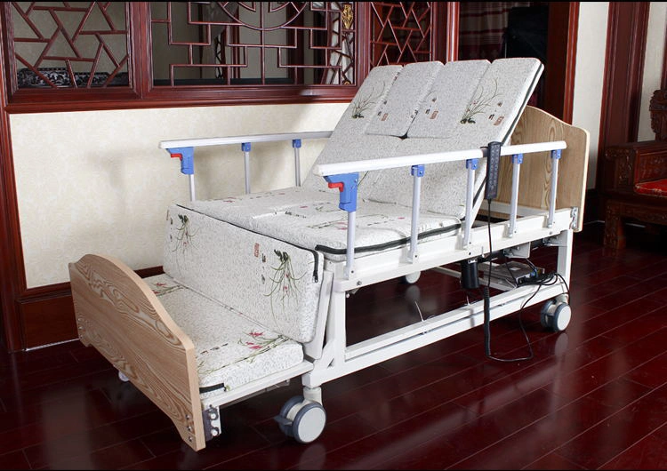 Manufacturer Directly Supply 3 Cranks Manual Patient Medical Bed for Hospital