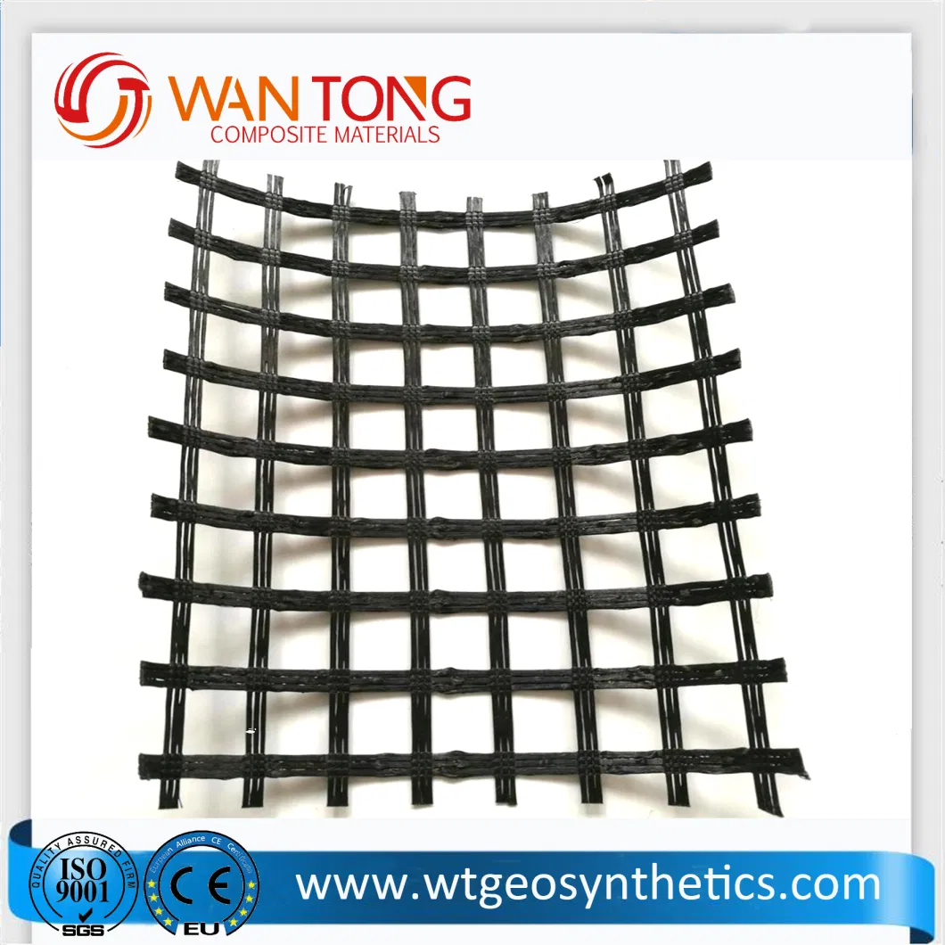 China Supplier Hot Sale Polyester Grid Geogrid Reinforcement Geogrid for Road