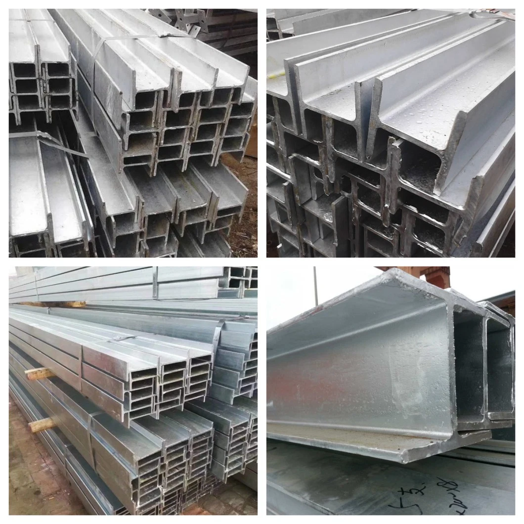 Gi En 10025-2 Galvanized H-Beam Steel I Beam Steel Structural Steel Top Beam Ss400 ASTM A36 H Section Hot Rolled Iron Carbon Mild Black Galvanized Steel H-Beam