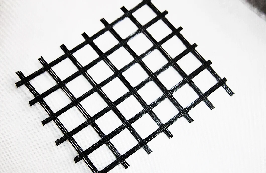 High Strength PVC Coated Polyester Geogrid Pet Geogrid for Road Constrcution Retaining Walls Soil Reinforcement Reliable Geogrid Supplier