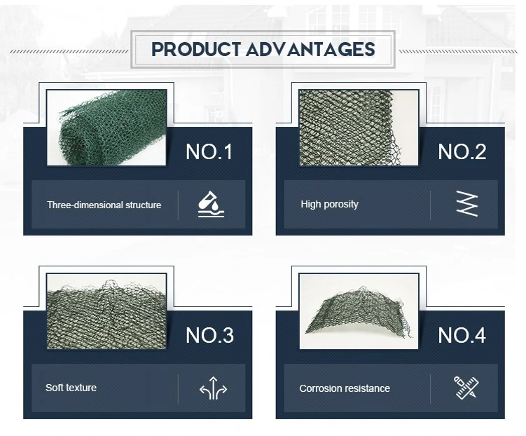 3D Geomat for Highway Railway Channel Dam Slope Protection Erosion Control Reinforcement Project