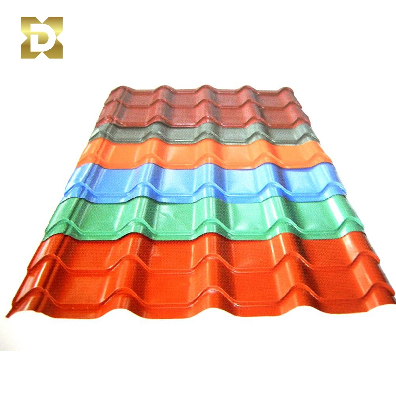 Building Material Dx51d Dx52D Dx53D Zinc Metal Color Coating PPGI Galvanized Corrugated Roofing Steel Sheet