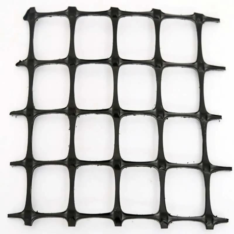 High Tensile Strength Polyester Uniaxial Biaxial HDPE Plastic Geogrid Plastic Gravel Grid for Port Road Construction