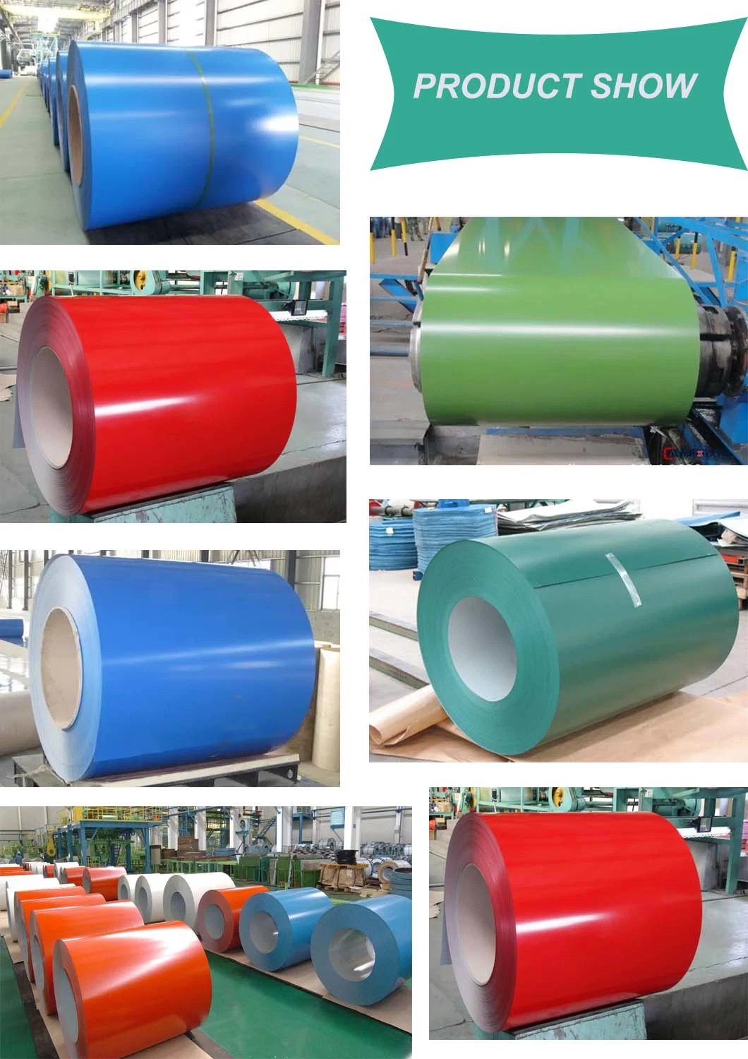 China Manufacturer Supply Steel Plate Color Coated Steel Coil 0.1-1.2mm PPGI
