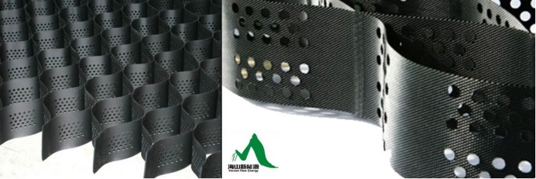 China Geocell Supplier Selling 1mm Honeycomb Cell Guard Wall for Gravity by Filling Sand, Gravel and Soil