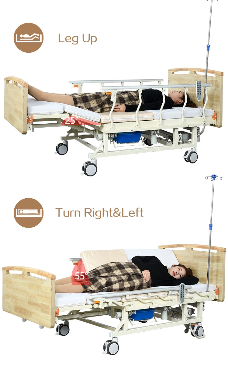 Manufacturers Direct Sale Medical Bed Home Nursing Multi-Functional Hospital Bed