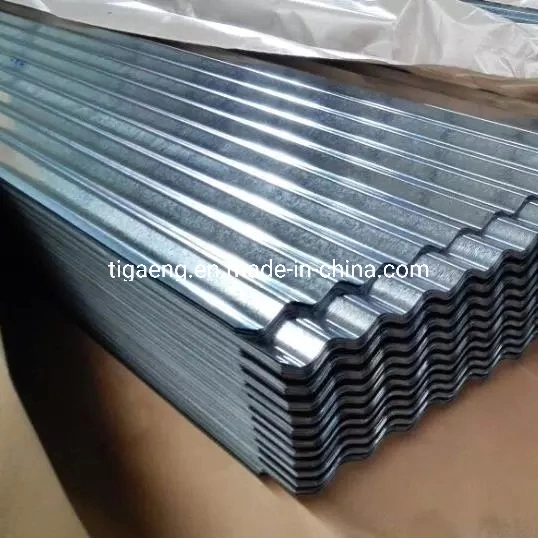 8FT Regular Spangle Corrugated Galvanized Metal Roofing for Residential House