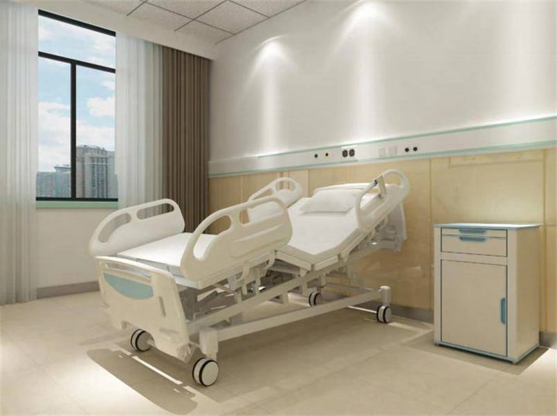 5 Functions ICU Electric Hospital Bed 4 Motors Multifunctional Medical Electric Care Bed