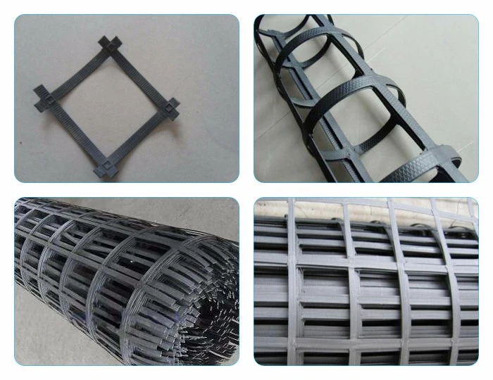 Steel &amp; Plastic Composite Biaxial Geogrid 100kn for Slope Protection