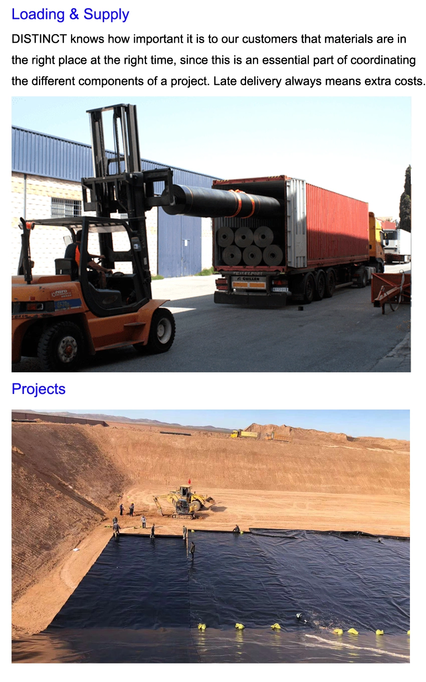 HDPE Geomembrane Nonwoven Geotextile Composite Geomembrane for Construction