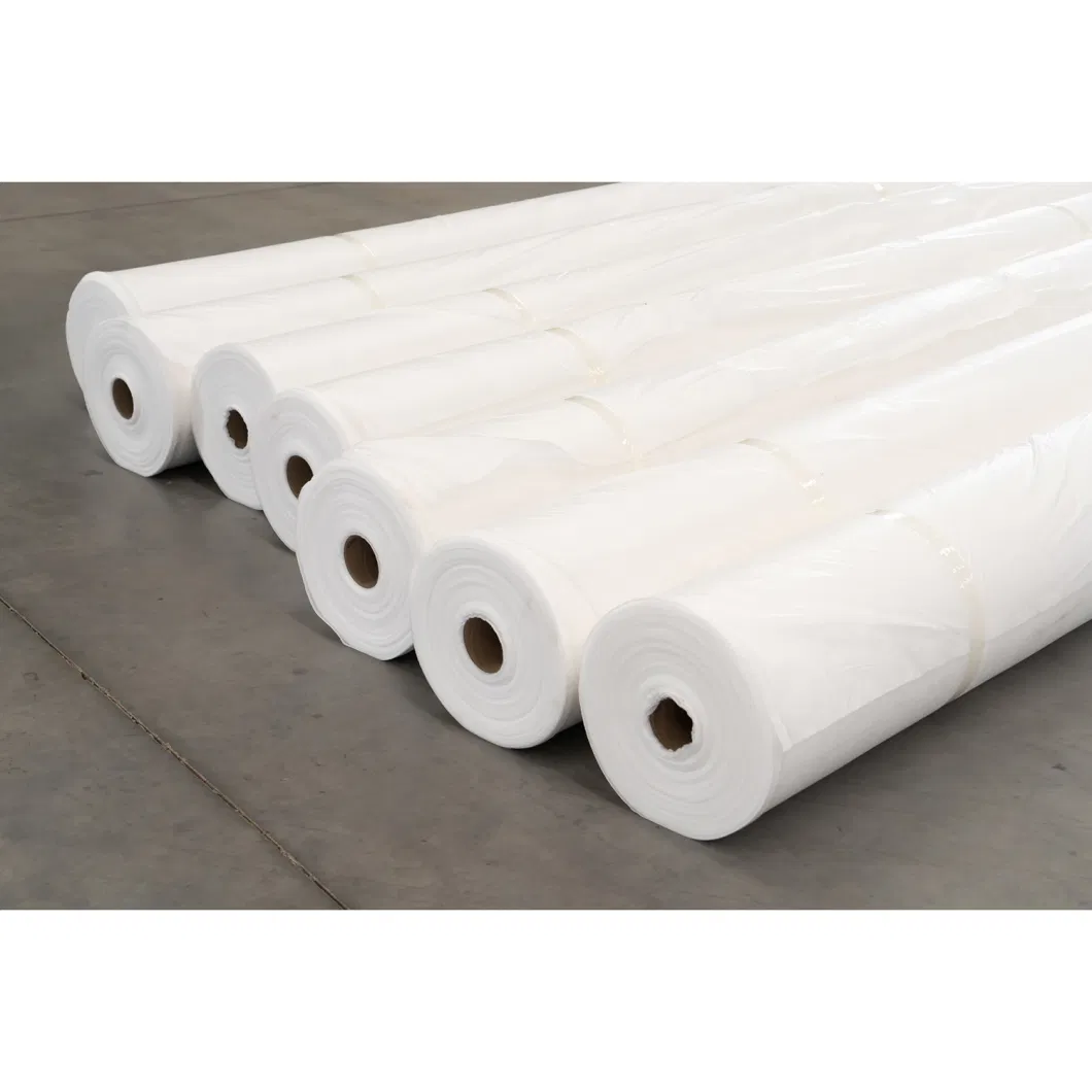 White Polyester Filament Nonwoven Fabric Non Woven Geotextile with CE High Quality
