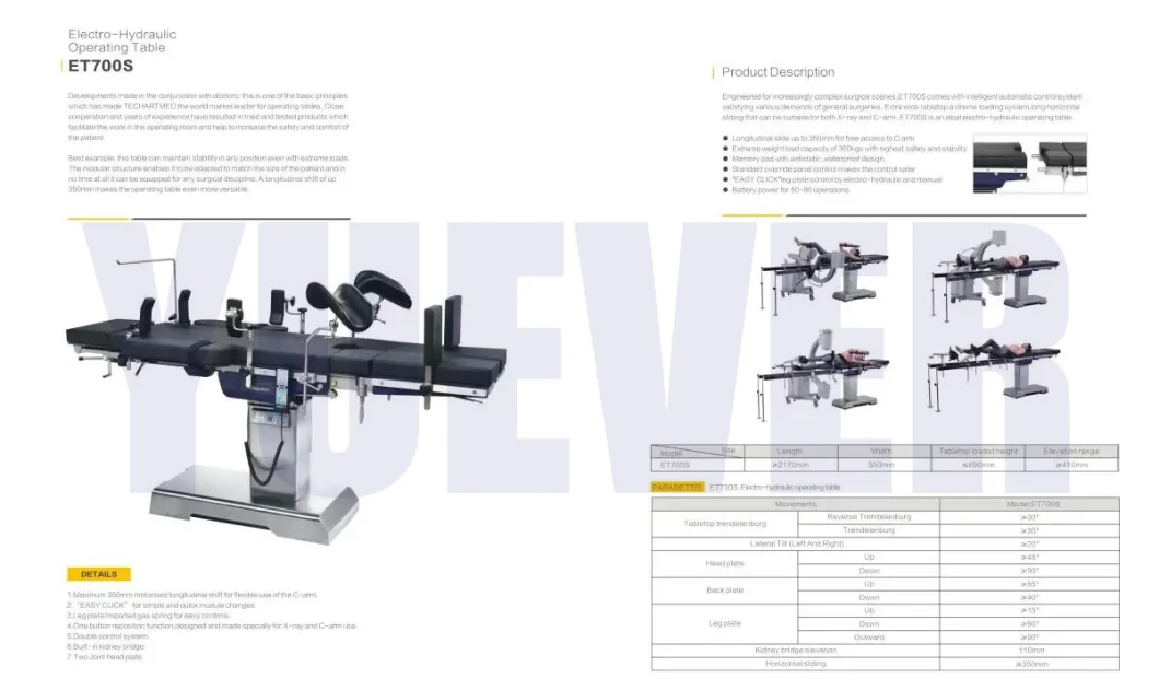 Hospital Furtuniture Electric Gynecological Examination Table Obstetric Medical Gynecology Table