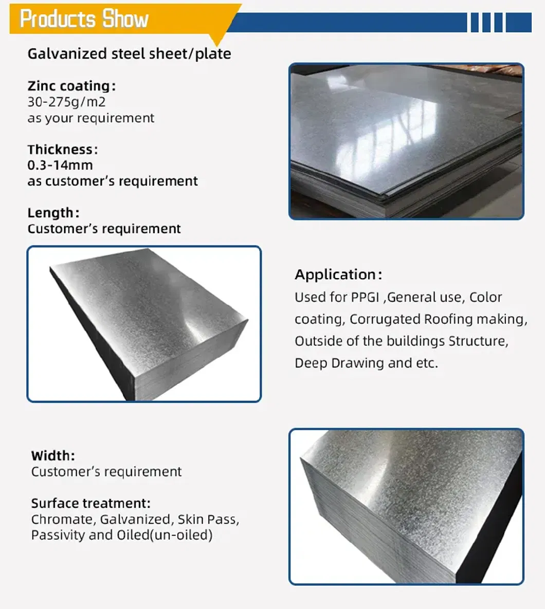 China Factory Galvanized Steel Roofing Profile Sheet Used for Building Material