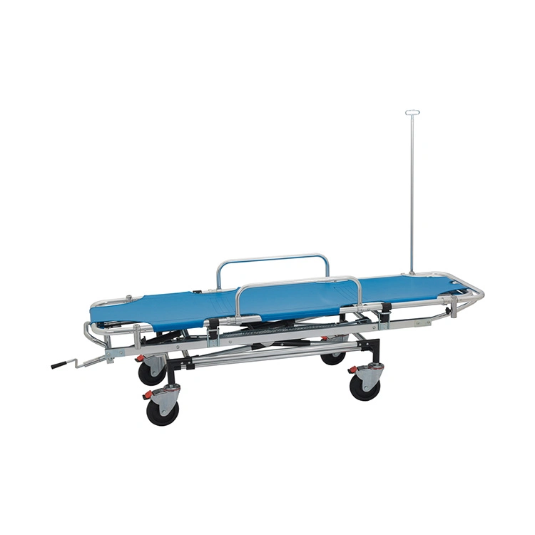 Medical Instrument Portable Hospital Emergency Trolley Bed Medical Ambulance Folding Stretcher for Rescue 2L CE/ISO13485
