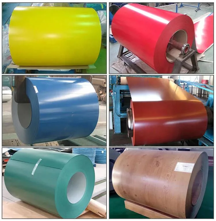 PPGI PPGL Color Coated Zinc Coating 30-275g Steel Coil Cold Rolled Prepainted Galvanized Steel Sheet for Roofing Tile