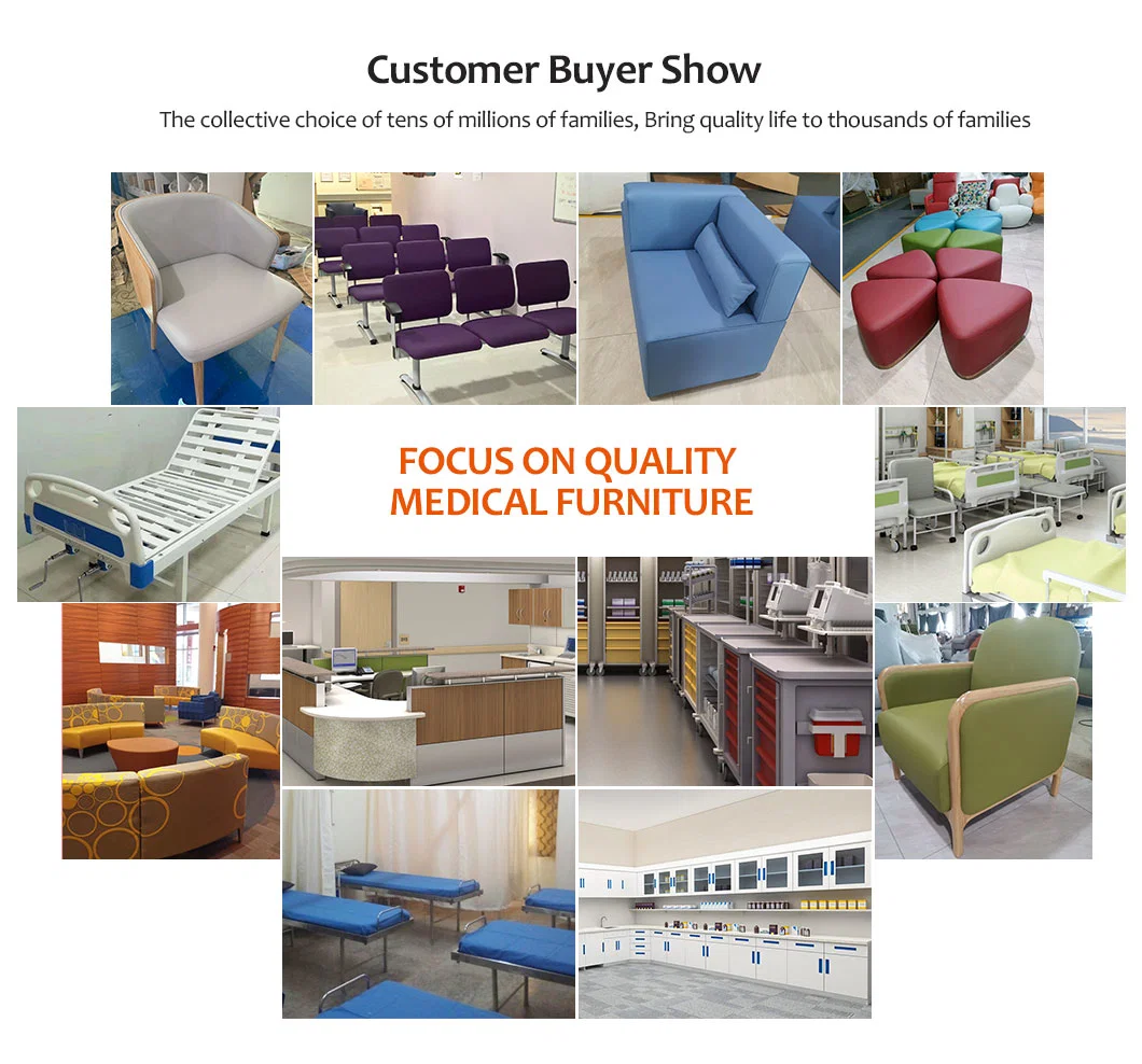 Hospital Furniture Wooden Adjustable Mobile Patient Homecare Bed Multifunction Electric Nursing Medical Beds for Home Care