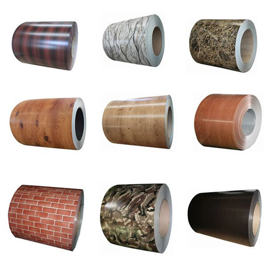 Wood Pattern Flower Design PPGI Color Coated Steel Coil