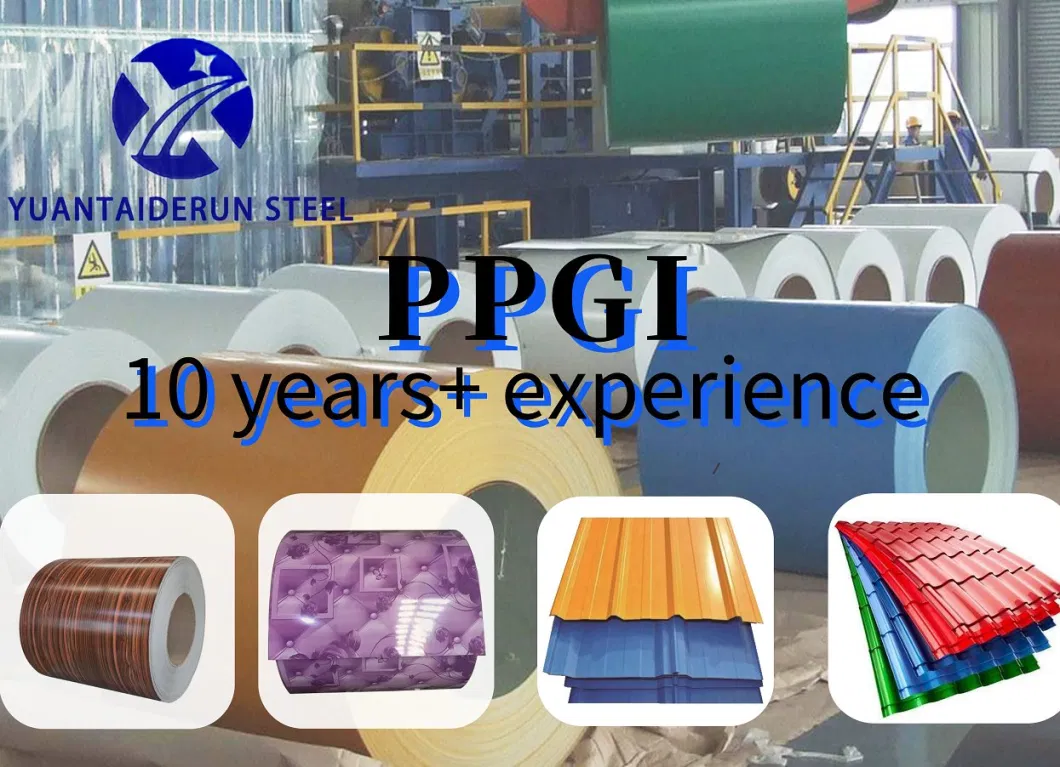 Manufacturer 0.12-4.0mm PPGI PPGL Color Coated Sheet Plate Prepainted Galvanized Steel Coil PPGI