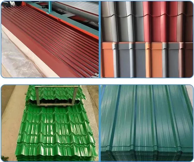 Factory Price 0.5mm Thick Z70 Zinc Coated Corrugated Plate 0.6mm 0.8mm Thick Prepainted Corrugated Steel Roofing Sheet